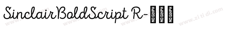 SinclairBoldScript R字体转换